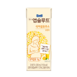 맘스앱솔루트 앱솔맘 식이섬유 주스, 200ml, 48개