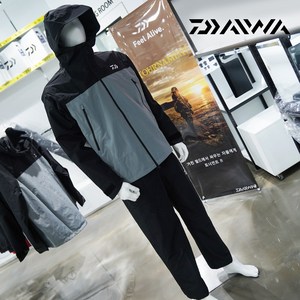 다이와 DR-5926K 레인슈트 우의 낚시볶 상하의 세트 [한국다이와], 한국다이와(DR-5926K)블랙그레이