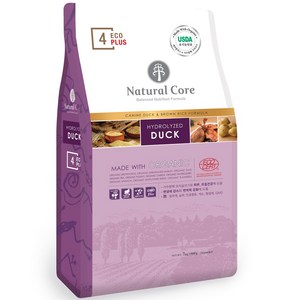 네츄럴코어 전연령 강아지 에코플러스4 건식사료, 오리, 7kg, 1개