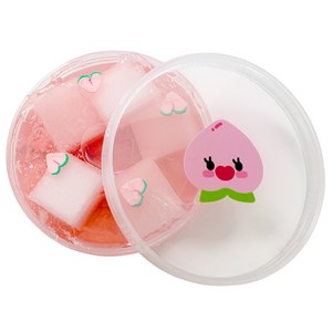 젤리블리스 복숭아절임 스펀지 슬라임, 1개, 100g, 핑크