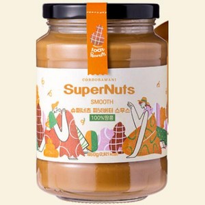 슈퍼너츠 100% 땅콩버터 스무스, 460g, 1개