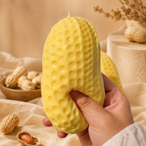 싸쓸 땅콩 크런치 말랑이 슬랑이 슬라임 스퀴시 스트레스볼, 1개, 150g, 옐로우