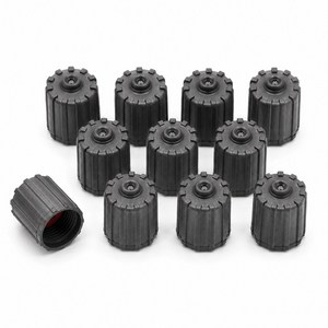 자동차 타이어 밸브캡 TPMS 호환용 PP-07, 그레이, 10개