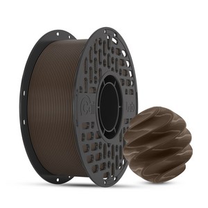 CaiLab 고강도 고탄성 PLA+ 3D 프린터 필라멘트 1.75mm 노즐 막힘 없는 선경 안정성 1kg | 뱀부랩 3D 프린터(P1S P2S A1 H2D등) 호환, 초콜릿색, (PLA)
