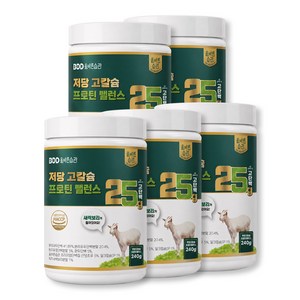 올바른습관 저당 고칼슘 프로틴밸런스 초유산양유 고단백 단백질분말 새싹보리, 5개, 240g