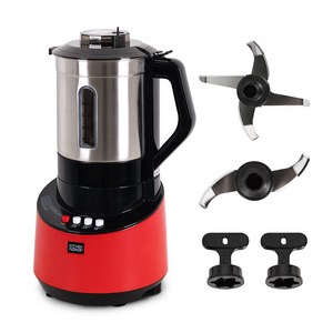 25년최신형 키친플라워 대용량 4.5L 스텐 믹서기 KMX-R4509 레드, KMX-R4509 (레드)