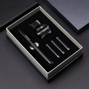 BIKASU 고급 만년필 세트 워터맨만년필 선물용 캘리그라피 만년필 0.5mm, 블랙, FP23-0.5mm