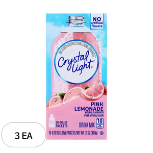 크리스탈라이트 핑크레몬에이드 분말, 3.68g, 10개입, 3개
