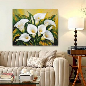 wonderful live DIY 보석십자수 캔버스형 큐빅 십자수 대형 40x50 cm, 1개, 04 흰제련
