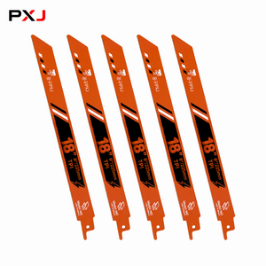 공구PXJ M2 바이메탈 컷쏘날 철재용 9인치 225mm 18TPI 금속 절단 레시프로쏘날, 5개