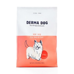 더마독 강아지 건강사료 피부 기능성 사료, 피부/피모, 2kg, 1개