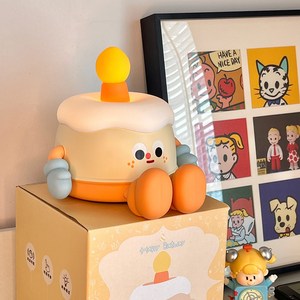 말랑케익 무드등 생일선물 조명 수유등 수면등 취침등, 아이보리