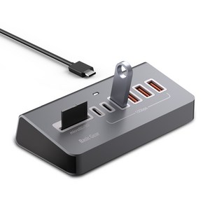 베이직기어 버티컬 8in1 C타입 10Gbps USB 멀티허브, 1개