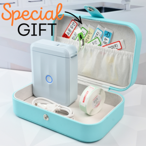 님봇 Niimbot D110M (2세대) 네임스티커 라벨프린터, 4컬러태그, 1개, D110M블루