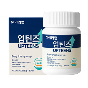 아이키랩 업틴즈 IGF-1 산양유단백질 초유 칼슘, 6세트, 30정