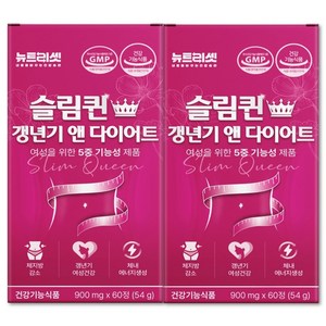 뉴트리셋 여성 갱년기 다이어트 체지방 감소 카테킨 중년 복부지방 뱃살 내장지방 관리 보조제, 2개, 60정