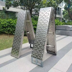 오토바이 사다리 퀵보드 전동자전거 상하차 경사로 알루미늄 접이식 1개입|최대 하중 270kg, 1개