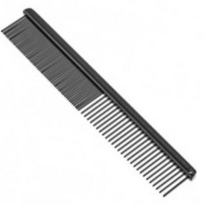 마단 미니콤 M130B 강아지빗 일자빗 얼굴빗 엉킴제거빗, 1개, Black