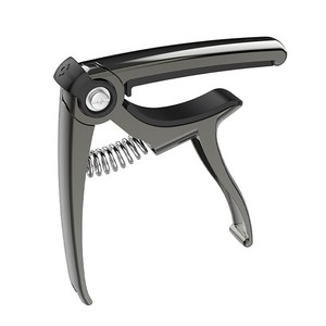Klym 기타 카포 집게형 합금 4 in 1 멀티 기능 Capo, 검은, 1개, 4IN1