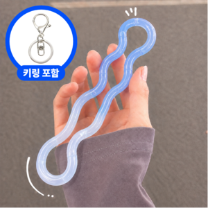 온도변화 트위스트 피젯토이 꼬불이, 1개, 블루