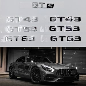 [MS-TECH] 벤츠 호환 AMG GT 트렁크 레터링 이니셜 엠블럼, GT43(블랙), .