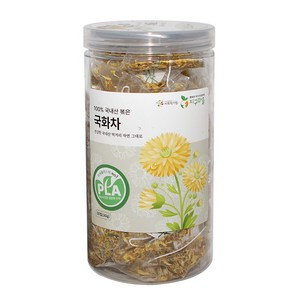 지구마을 생분해필터 PLA 국내산 국화차 삼각티백 전통차, 600mg, 1개, 50개입