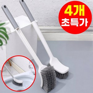 호아인터 욕실 화장실 청소솔, 4개, 화이트