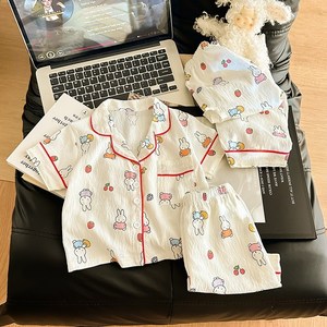 귀여운 캐릭터 남아 여아 환절기 홈웨어 3종세트 반팔+반바지+긴바지