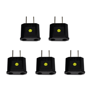 220V 플러그 110V 콘센트 변환 젠더 모양만 변환 전압 변환 아님 프리볼트 기기 전용 미국 일본 대만 필리핀 여행용, 5개, 블랙, 45mm