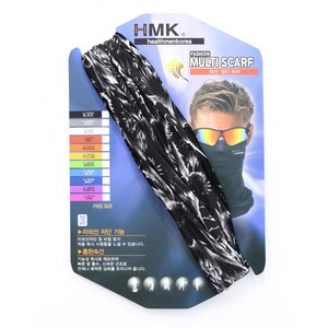 HMK 프리미엄 멀티 쿨 넥워머 마스크 자외선 차단 남여공용 스카프 12가지 색상, 1개, 08 다크크랙