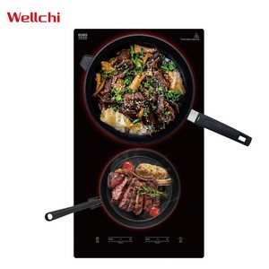 웰치 WEI-200 2구 매립형 인덕션 전기레인지[신제품], WEI-200N