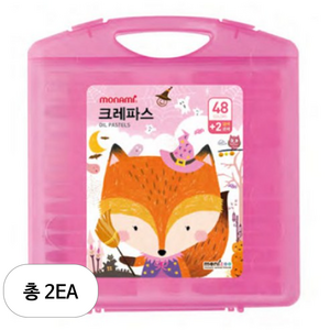 모나미 모니주 크레파스, 50색, 2개