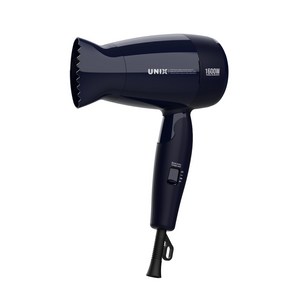 유닉스 이온 접이식 드라이어 1600W, UN-A1006N, 네이비