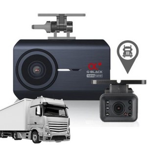 지넷 화물차 블랙박스 G-BLACK Alpha+ 2채널 트럭 32gb FHD 포터 탑차 봉고 적외선 방수, 32GB / 9M 케이블, 단품