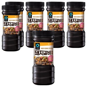 청정원 전통 돼지갈비양념, 840g, 6개