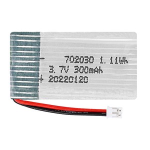 올칩 3.7V 300mAh 드론배터리 에어고 홀리스톤 소형 쿼드콥터 교체용, 1개, (에어고) 3.7v 300mah(1.85)