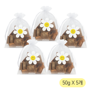향긋한 최상품 계피칩 주머니 세트, 5개, 50g