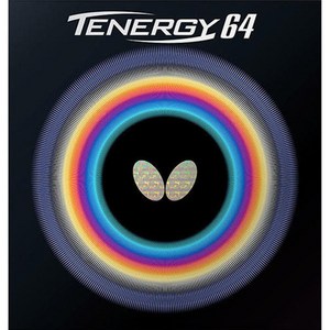 버터플라이 테너지 64 2.1 탁구러버, 흑색, 1개