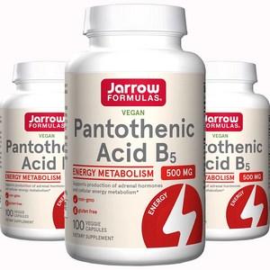 재로우 펜토텐산 B5 500mg 캡슐, 100정, 3개 골드박스 특가
