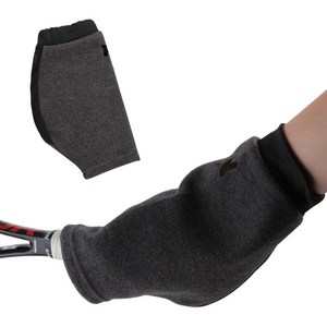 낫소 스포츠 테니스 방한 손 토시 배드민턴, Black / Gray, 2개
