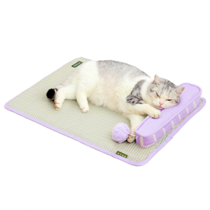 [티엔위] 고양이 강아지 밤잠 쿨매트 반려동물 냉감패드 통기성 직물 방수 2026년형, 1개