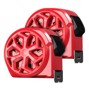 루틴온 원터치락 보기편한 작업용 줄자 5m x 19mm, 2개