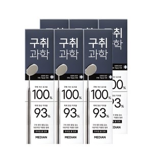 메디안 구취과학 프리징 쿨 민트 치약, 120g, 6개