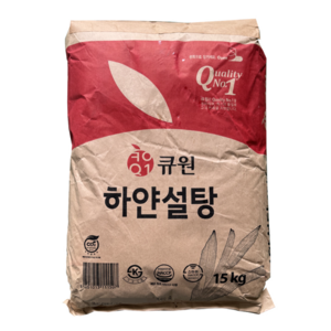 큐원 하얀 설탕, 15kg, 3개