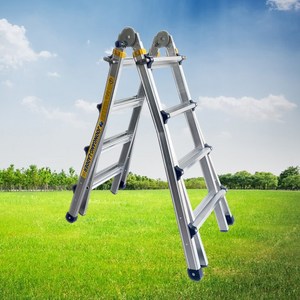 중앙 LS사다리 4단 국산 알루미늄 접이식 안전 A형 H형 높이조절, 1개