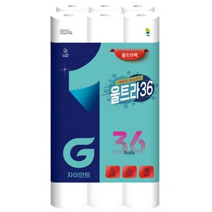 자이언트 울트라 36 천연펄프 대용량 화장지, 27m, 36개입, 1개