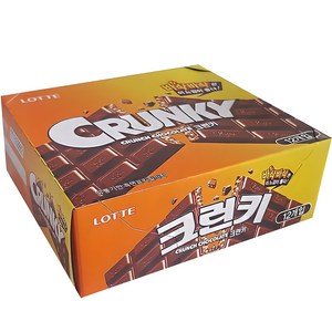 롯데웰푸드 크런키 초콜릿, 34g, 12개 골드박스 특가