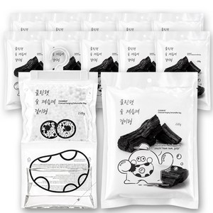 클린햇 숯 탈취 옷걸이형 제습제 옷장 제습, 220g, 10개