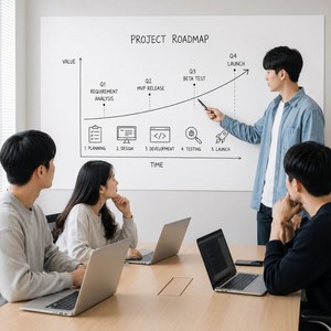 마니모아 정전기로 벽에 붙이는 흔적없는 무점착 화이트보드 시트지 필름, 화이트계열