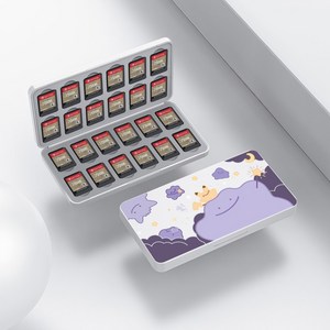 닌텐도 스위치 Switch2 케이스 커버 휴대용 수납가방 포코피아, 1개, 칩케이스, 화이트
